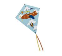 LIZZY | Diamond Print Kites Summer Beach Outdoor Flying Kids Adult Games Activity (Aeroplane - TOY5335OB)