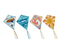 LIZZY | Diamond Print Kites Summer Beach Outdoor Flying Kids Adult Games Activity (Sunshine - TOY5335OB)