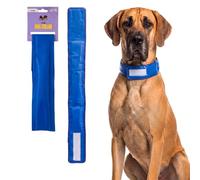 Lizzy Dog Cooling Collar | Reusable Cooling Gel Pet Collar for Dogs | Lightweight Summer Cooling Neck Wrap for Heat Relief | Comfortable Cooling Collar for Walking, Travel & Outdoor Use (Large)