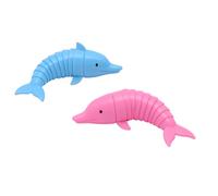 Lizzy Dolphin Fidget Toy Twist Friendly Articulated Dolphin | Flexible Decompression Toy for Relaxing & Focus | Hand Sensory Stress Relief Toy for Adults & 14 Plus Kids | BPA-Free 20cm Dolphin Figure