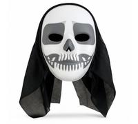 Lizzy Face Mask for Adult | Purge Mask for Festival Cosplay Halloween Fancy Dress Costume accessory Masquerade Parties, Carnival Scary Anonymous Night Party Mask (Scary Hooded Skull Mask)