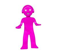 Lizzy Flexible Novelty Reading Lamp 16.2cm | Portable Reading Light Up Man | Reading, Study Table, Work Light, Repairing,Crafting & Bookmark Holder (Pink)