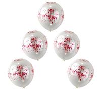 Lizzy Halloween Balloons | Home, Garden Latex Balloon Inflatable Props Decorations Indoor Outdoor Themed Party Spooky kids Birthday (Blood Effect Balloons (5Pack))