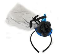 Lizzy Halloween Headbands One Size Fits Most Adults | Fancy Dress Costume Hair Accessory | Head Bopper Hat for Parties, Cosplay, Angels & Dark Themed Night Outfits (Blue Witches Hat)