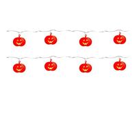Lizzy Halloween String Lights | Battery Operated Lights for Window Porch Stair Bar Halloween Home Garden Decorations Outdoor & Indoor Party (Pumpkin String Lights (8 LED))