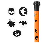 Lizzy Halloween Torch with 5 Image Covers | Pumpkin, Ghost, Skull, Bat & Spider | Spooky Projector Torch for Kids & Toddlers | Halloween Party Bag Filler, Decoration & Gift Idea (1 Pack)