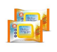 Lizzy Hayfever Wipes 30 Pack Face & Hand Cleansing Wipes with Tea Tree & Peppermint Oil Removes Pollen Dust & Pet Particles Travel Friendly Skin Cleansing Wipes (1 Pack / 2 Pack Options)