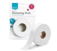 Lizzy Iron On Hemming Web 25m No Sew Fabric Tape for Clothing Repairs Fusible Hem Tape for Trousers Curtains Dresses Easy Adhesive Hemming Roll for Quick Sewing Free Alterations