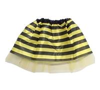 Lizzy Kids 3-Layered Tutu Skirt for Girls - Fancy Dress, Ballet, Dance, Halloween & Birthday Costume | Soft Tulle Fabric with Elastic Waistband (UK, Age, 9 Years, 10 Years, Regular, Bumble Bee)
