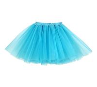 Lizzy | Kids 3-Layered Tutu Skirt | Light Blue, Age 9-10, Soft Tulle, Elastic Waistband | Fluffy, Comfortable, Breathable | for Ballet, Dance, Fancy Dress, Parties