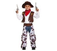 Lizzy Kids COWBOY FANCY DRESS COSTUME Boys Children Outfit Birthday Party Wild West Medium (Age 7-9 Years)