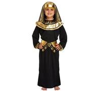 Lizzy | Kids Egyptian Pharaoh Costume | Medium, Black | Ages 7-9 Years, Soft Fabric, Comfortable Fit | For World Book Day, Fancy Dress, Parties, Cosplay