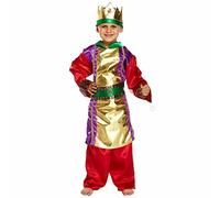 Lizzy King Costume | Childrens World Book Day Fancy Dress King Coronation Party Outfit Costumes (Large (10-12 Years))