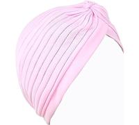 Lizzy Ladies Indian Style Satin Turban Head Wrap, Fancy Dress, Bandana or Chemo & Hair Loss (Baby Pink)