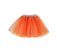 Lizzy Ladies Plain 3 Layered Short Tutu Skirt Tulle Adult Skirts Fancy Dress Halloween Hen Party Costume Accessory Lady Girls Women (UK, Alpha, S, M, Regular, Regular, Orange)