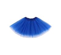 Lizzy Ladies Plain 3 Layered Short Tutu Skirt Tulle Adult Skirts Fancy Dress Halloween Hen Party Costume Accessory Lady Girls Women (UK, Alpha, S, M, Regular, Regular, Royal Blue)