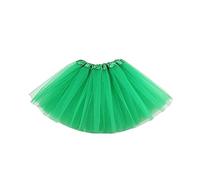 Lizzy Ladies Plain 3 Layered Short Tutu Skirt Tulle Adult Skirts Fancy Dress Halloween Hen Party Costume Accessory Lady Girls Women (UK, Alpha, S, M, Regular, Regular, Green)