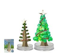 Lizzy Magic Growing Crystal Christmas Tree Grow Over the next 24hrs | 14cm x 7cm (when fully grown) | Christmas Decoration Toy Novelty Xmas Gift Kids Science Kits & Toys Learning Guide (Modern)