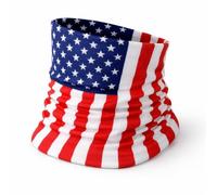 Lizzy Multi functional Head wear Bandana Face Cover | Unisex | One Size Fits Most | Face Cover Neck Tube Snood Scarf Reusable UK (American Flag)