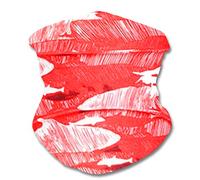 Lizzy Multi functional Head wear Bandana Face Cover | Unisex | One Size Fits Most | Face Cover Neck Tube Snood Scarf Reusable UK (Red Camo)