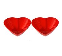 Lizzy Multipurpose Heart Shaped Serving Bowl | Reusable Seasoning Bowl for Appetizer Dessert Fruit Snack Serving Dish Saucers Bowl (2)