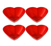Lizzy Multipurpose Heart Shaped Serving Bowl | Reusable Seasoning Bowl for Appetizer Dessert Fruit Snack Serving Dish Saucers Bowl (4)