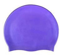 Lizzy One Size Swimming Cap for Kids and adult Silicone Swimming Hat Lightweight Swim Cap Waterproof/Stretchable/Anti Slip for Women and Men, Hair Protection (Purple)