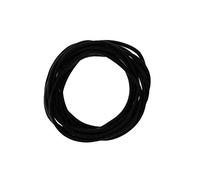 Lizzy Pack of 12 Neon Gummie Bracelets | Bright Gummy Jelly Rubber Bangles Shag Bands Friendship Wristbands | Party Bag Fillers and 80s Halloween Fancy Dress Accessories (Black)