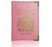 Lizzy Passport Holder PU Leather Travel Wallet Case Organiser for Passport, PU Leather Passport Cover for Travel Passport Protector Cover for Men Women UK