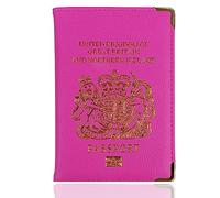 Lizzy Passport Holder PU Leather Travel Wallet Case Organiser for Passport, PU Leather Passport Cover for Travel Passport Protector Cover for Men Women UK