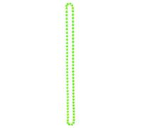 Lizzy | Pearl Bead Necklace Rope Chain | 120CM, Neon Green, Plastic | Vintage 1920s Flapper Style, Multi-Layer Wear, Costume Accessory | For Wedding, Bridal, Fancy Dress
