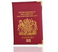 Lizzy PU Leather Travel Wallet Case Organiser for Passport, Business Cards, Credit Cards, Boarding Passes - Maroon