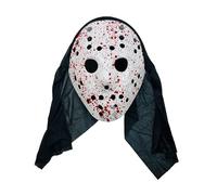 Lizzy Scary Blooded Hockey Adult Face Mask | Spooky Horror Creepy Halloween Face Props for Adult Fancy dress Theme Party Cosplay Costume Accessories