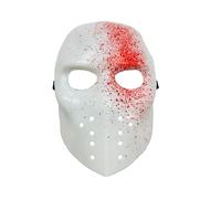 Lizzy Scary White Blooded Adult Face Mask | Creepy Halloween Props Scary for Adult Theme Party Cosplay Costume Accessories Horror Decoration Props