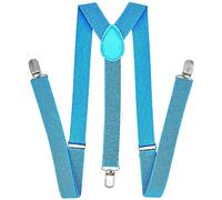 Lizzy Slim Adjustable Braces (Plain Light Blue)
