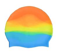 Lizzy | Swimming Cap | One Size, Multi Coloured, Silicone | Lightweight, Waterproof, Stretchable, Anti Slip | Hair Protection for Kids, Women and Men