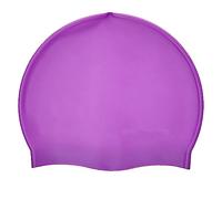 Lizzy | Swimming Cap | One Size, Purple, Silicone | Lightweight, Waterproof, Stretchable, Anti-Slip | Hair Protection for Kids and Adults