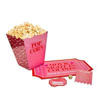 Lizzy Valentine Movie Night Kit | Movie decider card, wooden dice, Grazing board, Popcorn bucket for Valentine's Gift, Party, Anniversary, Wedding Single Party, Galantines Decorations (1)