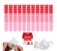 Lizzy Valentine's Heart Ombre Tissue Paper Backdrop | | Romantic Anniversary Red Heart Banner Party Favor Wedding Bedroom Decoration Valentines Day Celebration Gift (1)