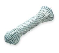 Lizzy Washing Line Rope | Reusable Heavy Duty Clothes lines Outdoor Laundry Garden Airer (Blue, 20M)