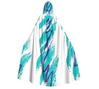 LJABCVNN 90'S Cup Design Print Adult Halloween Hooded Cloak, Comfortable For Cosplay/Parties/Haunted Houses