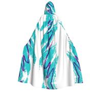 LJABCVNN 90'S Cup Design Print Adult Halloween Hooded Cloak, Comfortable For Cosplay/Parties/Haunted Houses