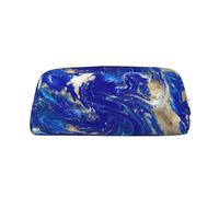 LJABCVNN Abstract Marble Stone Print Leather Pouch with Zipper, Storage Bag, Makeup Organizer for Office & Daily Use