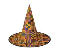 LJABCVNN African Ethnic Pattern Print Halloween Witch Hat For Halloween Party, Carnival, A Must Have Costume Accessories