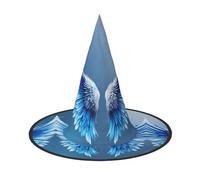 LJABCVNN Angel Wing Print Halloween Witch Hat For Halloween Party, Carnival, A Must Have Costume Accessories