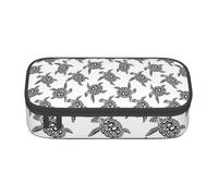 LJABCVNN Animals Sea Turtles Print Multi-Functional Pencil Case, Stationery Organizer Box for Men and Women