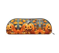 LJABCVNN Autumn Leaves Thanksgiving Day Pumpkin Print Pencil Bag for Boys & Girls for School Office Travel, Back to School Present
