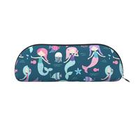 LJABCVNN Beautiful Mermaid Print Pencil Bag for Boys & Girls for School Office Travel, Back to School Present