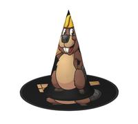 LJABCVNN Beaver Working Print Halloween Witch Hat For Halloween Party, Carnival, A Must Have Costume Accessories