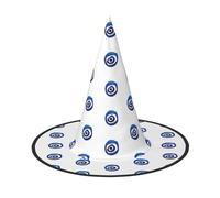 LJABCVNN Evil Eyes. Print Halloween Witch Hat For Halloween Party, Carnival, A Must Have Costume Accessories